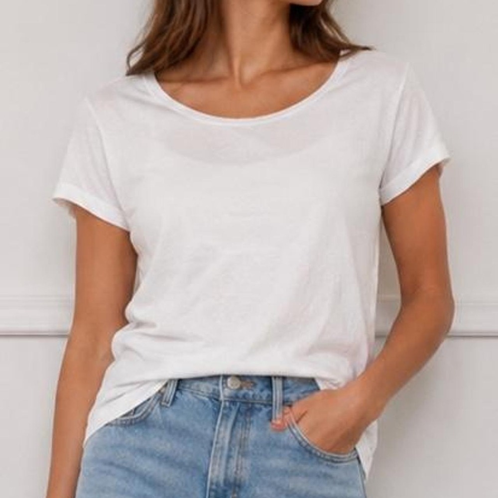 A New Day white basic tee